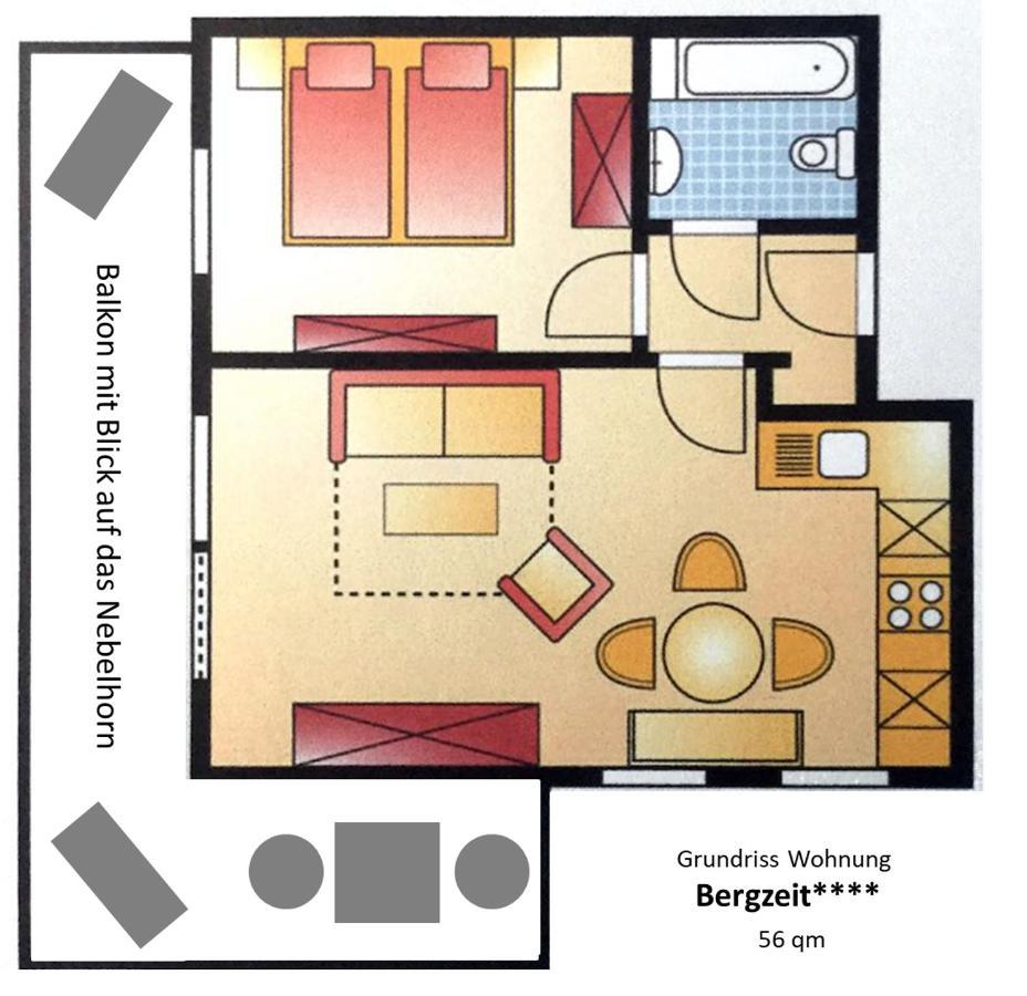 Sonnen Ferienwohnung Alpine und Sonnenwinkel in Obermaiselstein, 4 Sterne Klassifiziert, WLAN gratis, großer Balkon mit Bergsicht, ruhig und doch zentral gelegen, tolle neu renovierte Ferienwohnung mit separaten Schlafzimmer, Brötchenservice, Parkpla Exterior foto